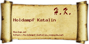 Holdampf Katalin névjegykártya