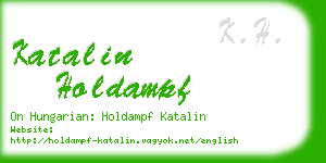 katalin holdampf business card